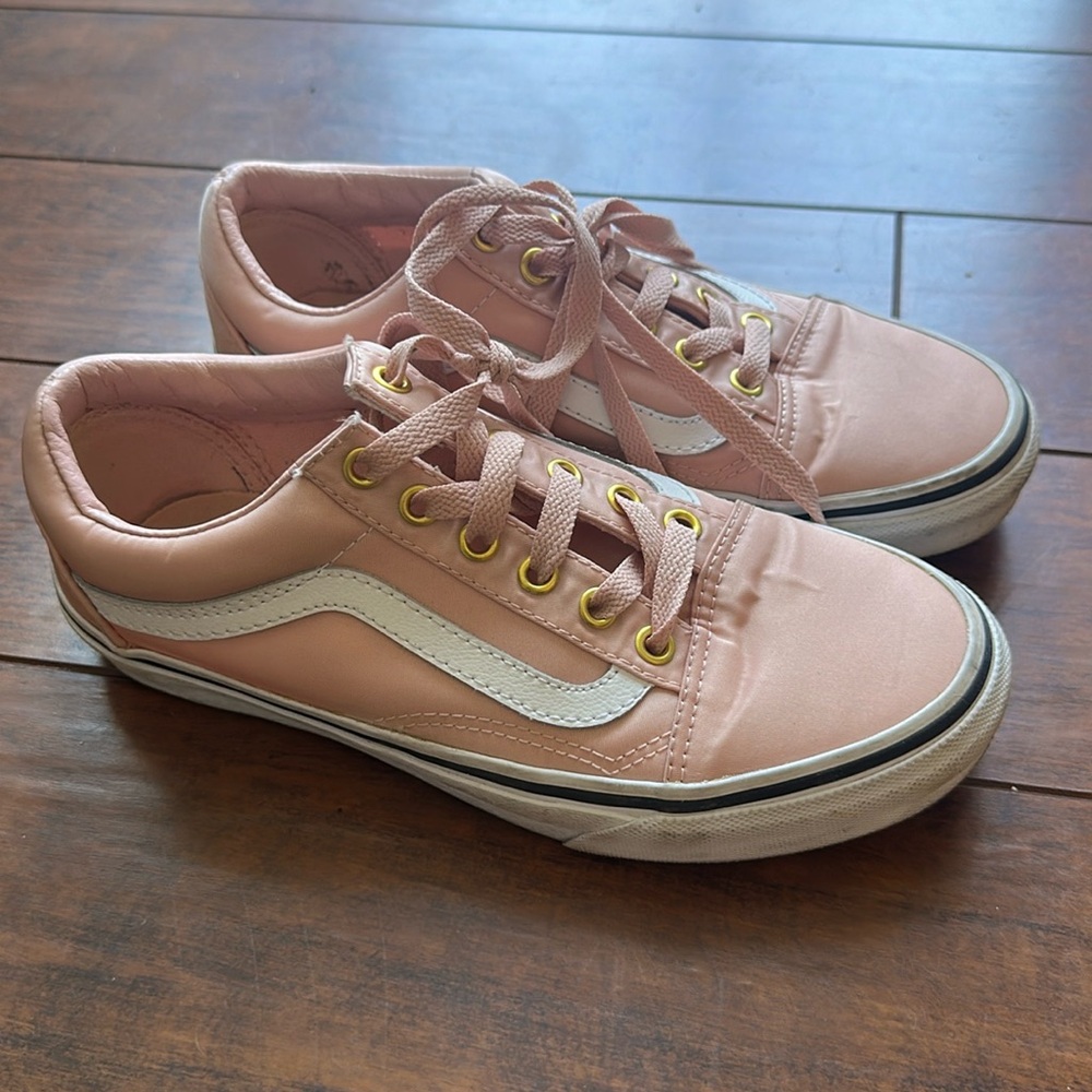 Pink Satin Vans Luxe Old Skool Sneakers Women’s 7/Men’s 5.5